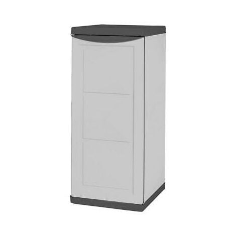 TRIOPLAST Armadio basso porta bombola colonna cm 40x45xh91 - grigio/nero