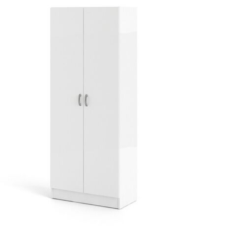 armadio bianco multifunzione, 69x35x170 cm