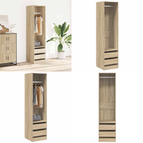 Armadio Cassetti Rovere Sonoma 50x50x200 cm Legno Multistrato - Armadio rovere sonoma - Armadio in legno multistrato