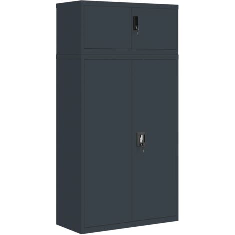 Armadio Classificatore Antracite 90x40x180 cm in Acciaio vidaXL