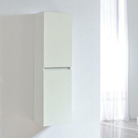 Armadio colonna bagno LINEA 120 cm - melaminico bianco