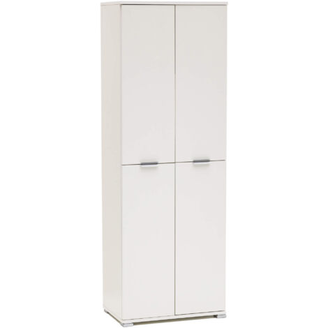 ARMADIO CON 4 ANTE BIANCO 60 X 38 X H174 CM