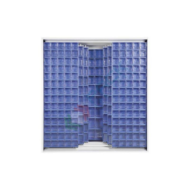 Image of Mobil Plastic - Armadio portaminuteria in metallo, 341 cassetti, blu - Blu