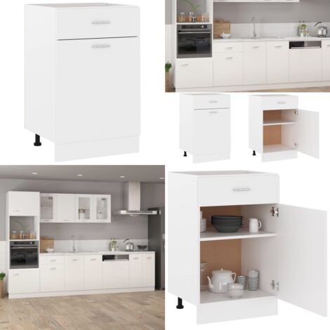 Armadio con Cassetto “Lyon” Bianco 50x46x81,5 cm - Armadio con cassetto - Armadio moderno