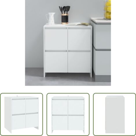 Armadio -  Credenza Bianca 70x41x75 cm in Truciolato