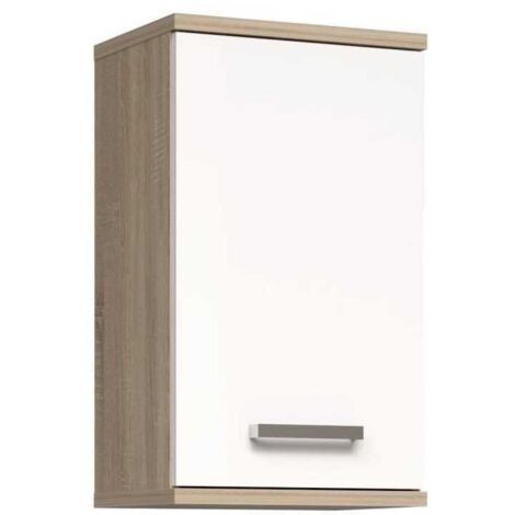 Armadio da appendere FORTE Veris 1 anta Bianco / Noce Sonoma 68,8x40,2x29 cm
