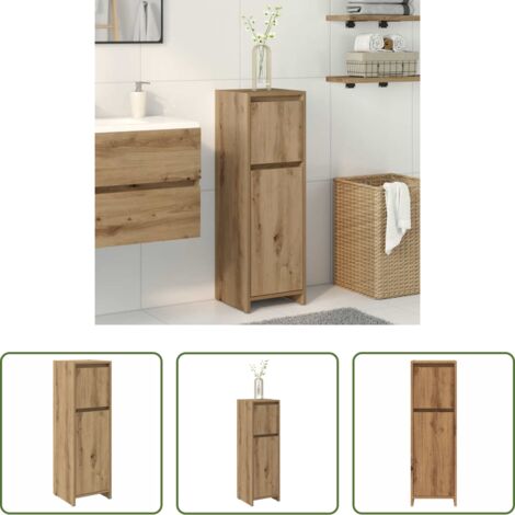 Armadio da bagno - Armadietto Bagno Artigianale 30x30x95 cm in Legno Multistrato