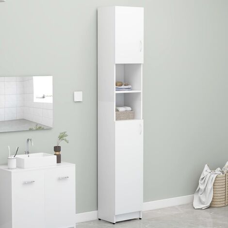 vidaXL Armadio per Camera da Bagno Armadio Alto in Truciolato Colori Diversi