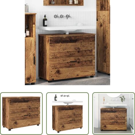 Armadio da bagno -  Mobile da Bagno con cassetto Legno vecchio 76,5 x 35 x 64 cm