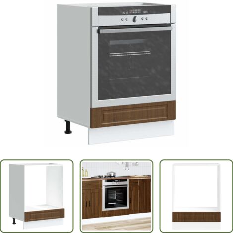 Armadio da cucina -  Armadio per Forno Porto Rovere Marrone in Legno Multistrato