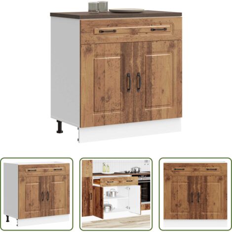 Armadio da cucina -  Base da Cucina Kalmar Legno Vecchio in Legno Multistrato