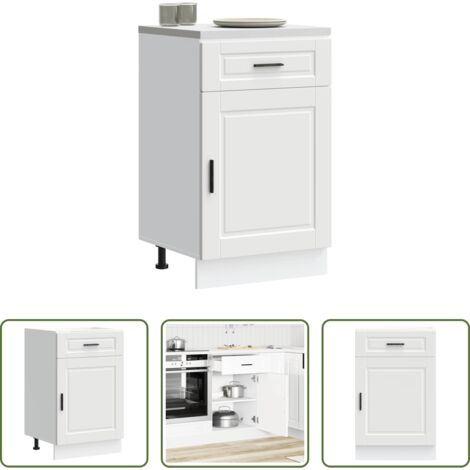 Armadio da cucina -  Base da Cucina Porto Bianco in Legno Multistrato