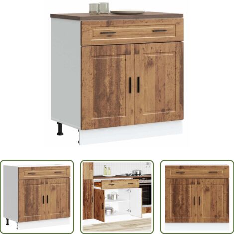 Armadio da cucina -  Base da Cucina Porto Legno Antico in Legno Multistrato