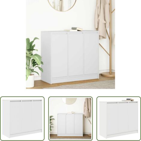 Armadio da cucina -  Credenza Bianca 85x34x76 cm in Legno Multistrato