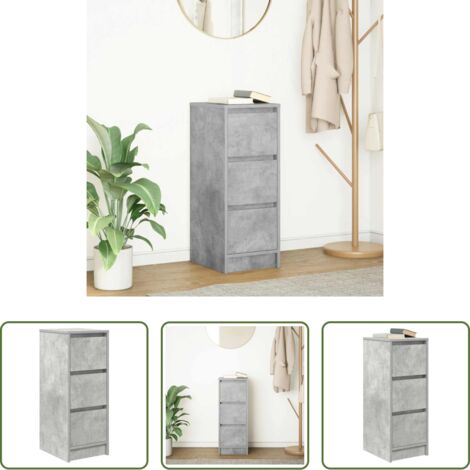 Armadio da cucina - Credenza Grigio Cemento 29,5x34x76 cm in Legno Multistrato