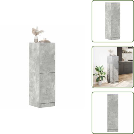Armadio da cucina grigio cemento - vidaXL Mobile da Cucina Grigio Cemento 38x41,5x131,5 cm Legno -