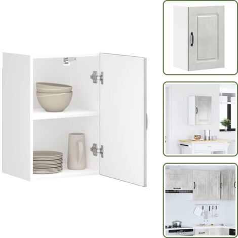 Armadio da cucina grigio cemento - vidaXL Pensile da Cucina Kalmar Grigio Cemento in Legno Multistrato -