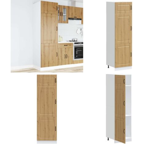 Armadio da Cucina Kalmar Rovere Artigianale Legno Multistrato - Armadio da cucina in truciolato - Armadio da cucina con porte