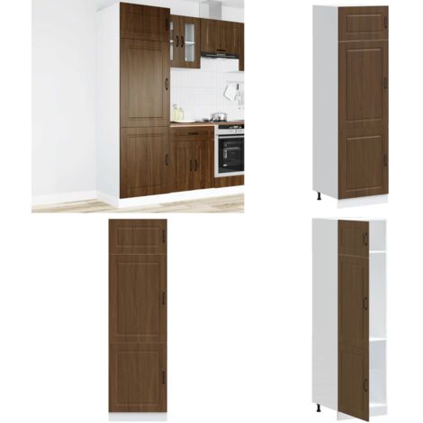 Armadio da Cucina Kalmar Rovere Marrone in Legno Multistrato - Armadio in legno - Armadio in truciolato