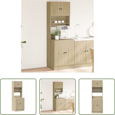 Armadio da cucina - Mobile da Cucina Rovere Sonoma 60x50x180 cm Legno Multistrato