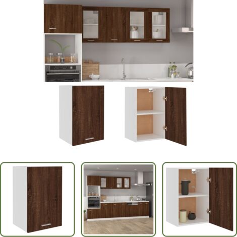 Armadio da cucina -  Mobile Pensile “Lyon” Rovere Marrone 39,5x31x60cm