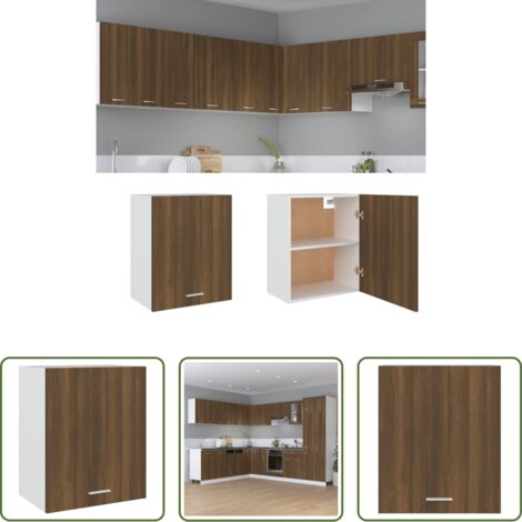 Armadio da cucina -  Mobile Pensile “Lyon” Rovere Marrone 50x31x60 cm