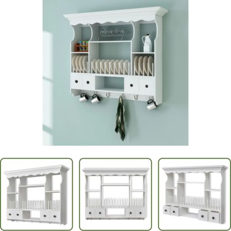 Armadio da cucina -  Pensile da Cucina in Legno Bianco