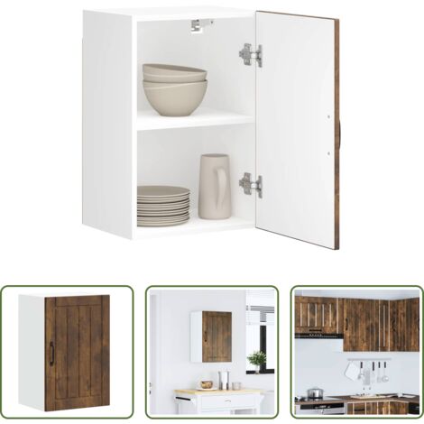 Armadio da cucina -  Pensile da Cucina Lucca Rovere Fumo in Legno Multistrato