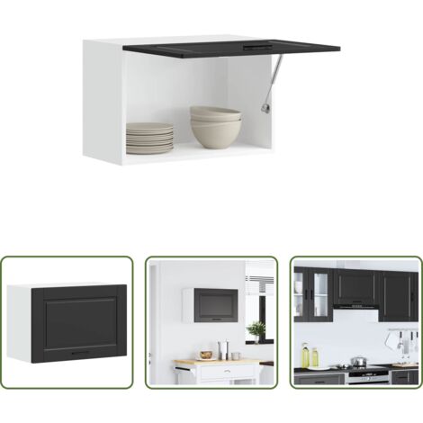 Armadio da cucina -  Pensile da Cucina Porto Nero in Legno Multistrato