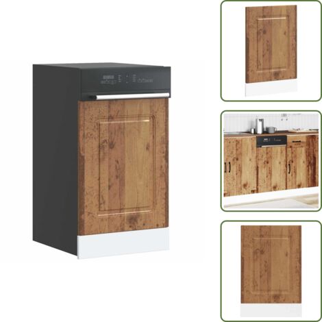 Armadio da cucina - vidaXL Pannello Lavastoviglie Kalmar Legno Antico 45x1,5x67 cm - Protezione lavastoviglie