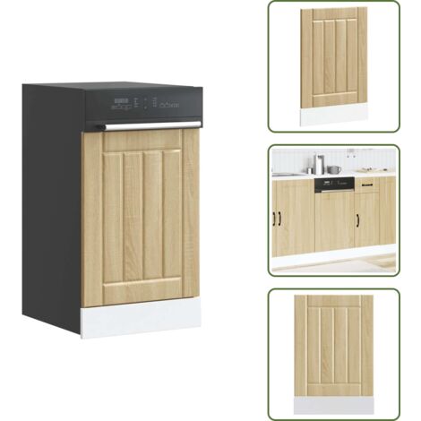Armadio da cucina - vidaXL Pannello Lavastoviglie Lucca Rovere Sonoma in Legno Multistrato - Design senza tempo