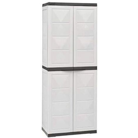 Armadio da esterno in resina a 4 scomparti modello Leader Cilvani 65x37x167