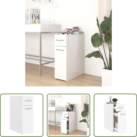 Armadio da farmacia -  Armadietto da Farmacia Bianco 20x45,5x60 cm in Multistrato