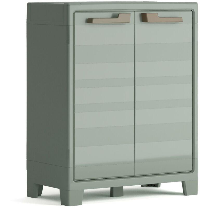 Keter Armadio Da Giardino 2 Ripiani 80x44x100 Cm Planet Outdoor Bas...