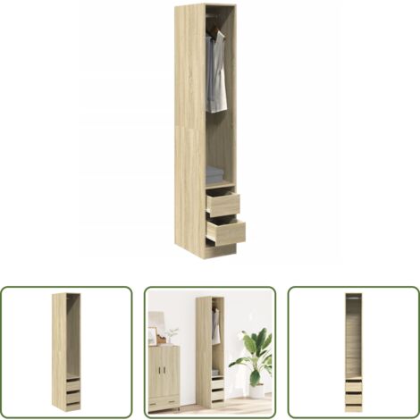 Armadio da ingresso -  Armadio Rovere Sonoma 30x50x200 cm in Legno Multistrato