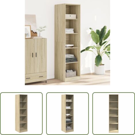 Armadio da ingresso - Armadio Rovere Sonoma 50x50x200 cm in Legno tecnico