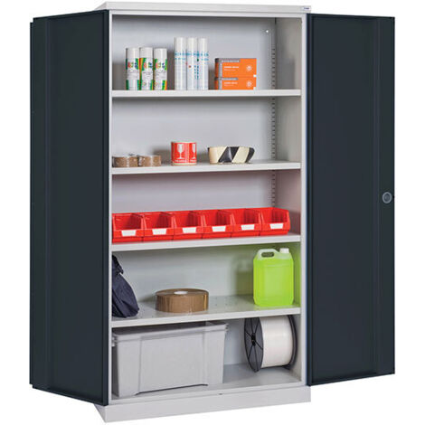 Armadio da officina - Dimensioni 1000x665x1950mm - Porte RAL 7016 - W030020002-GCGA