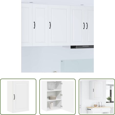 Armadio da parete -  Mobile da cucina Bianco 50 x 31 x 80 cm Legno multistrato