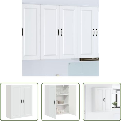 Armadio da parete -  Mobile da cucina Bianco 80 x 31 x 100 cm Legno multistrato