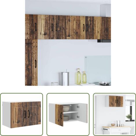 Armadio da parete -  Mobile da cucina con lo scaffale Legno vecchio 60 x 31 x 40 cm