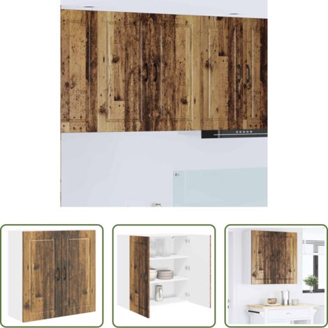 Armadio da parete -  Mobile da cucina con lo scaffale Legno vecchio 80 x 31 x 80 cm