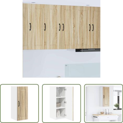Armadio da parete -  Mobile da cucina con lo scaffale Rovere Sonoma 30 x 31 x 80 cm