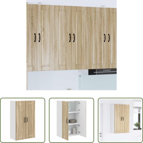 Armadio da parete -  Mobile da cucina con lo scaffale Rovere Sonoma 60 x 31 x 100 cm