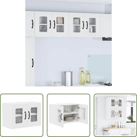 Armadio da parete -  Mobile da cucina Kalmar Bianco 60 x 31 x 40 cm