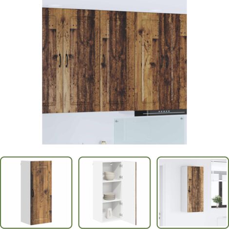 Armadio da parete -  Mobile da cucina Kalmar Legno vecchio 40 x 31 x 100 cm