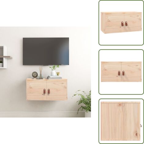 Armadio da parete - vidaXL Pensile 60x30x30 cm in Legno Massello di Pino - Armadio in pino