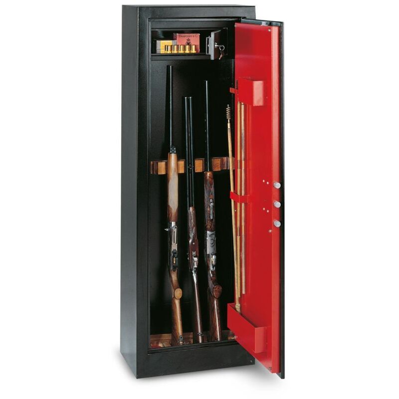 Fuciliera Portafucili a Chiave per 11 Armi con Tesoretto Technomax - 1560X535X320Mm
