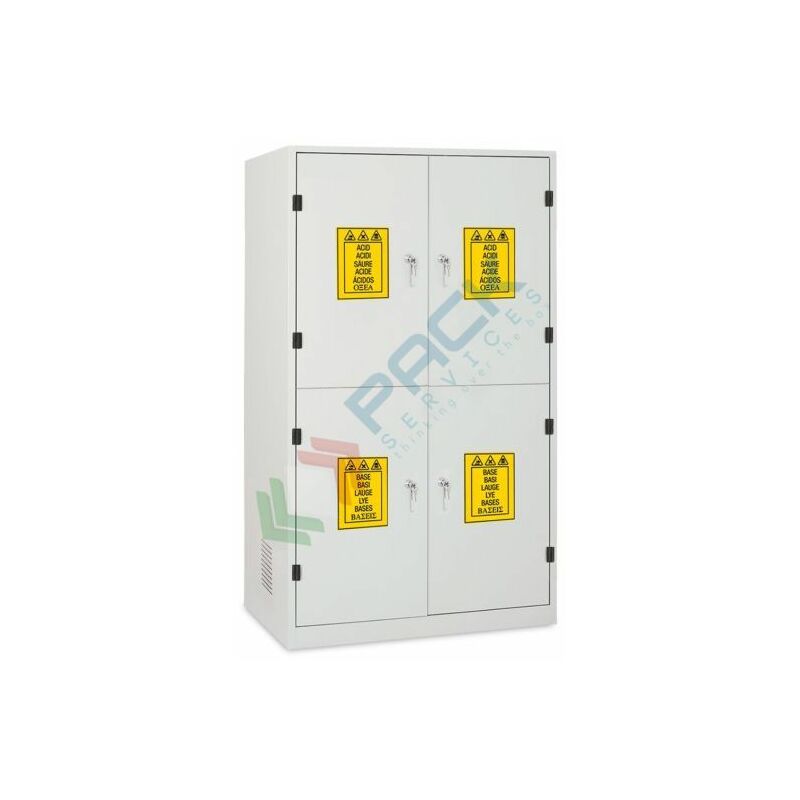 Pack Services - Armadio per chimici, 120 x 60 x