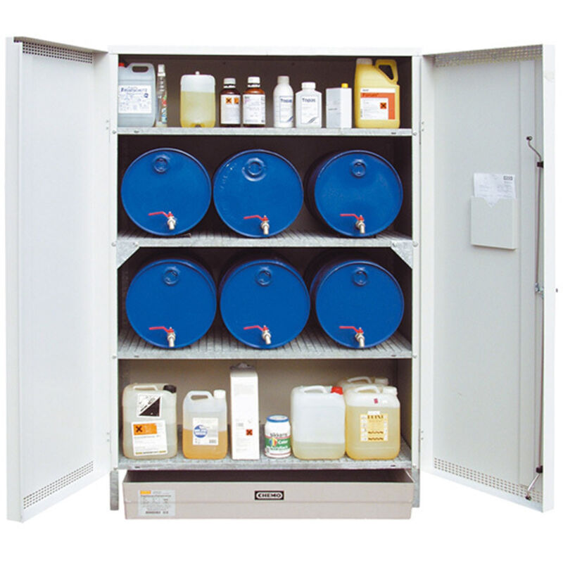 Armadio per la protezione degli impianti per lo stoccaggio di lattine e fusti - 1320x800x2000 mm - 246003