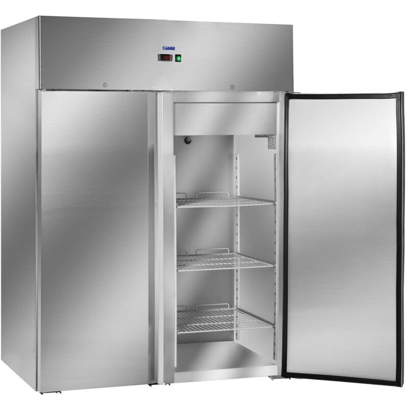 Royal Catering - Armadio Frigorifero In Acciaio Inox Con Due Porte 1168 l Refrigerante R290 480 w